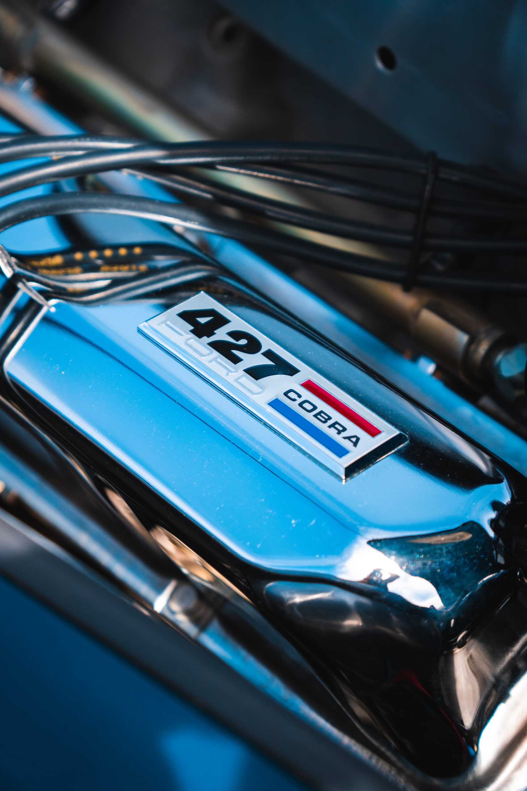 High-performance 427 Ford Cobra engine, renowned for power and reliability