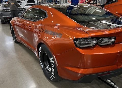 Exclusive 2023 COPO Camaro for sale, featuring race-optimized aerodynamics and a roaring V8 engine