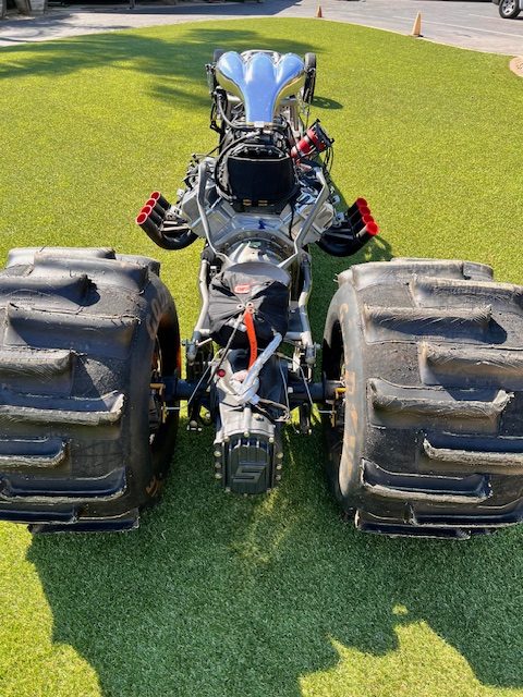 Top Eliminator Sand Dragster Racing Back Engine and Wheels